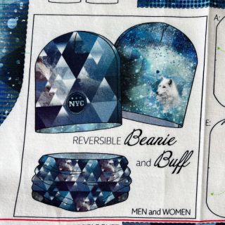 Tkanina jersey Ice Crystals PANEL SET FOR ADULTS digital print