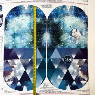 Tkanina jersey Ice Crystals PANEL SET FOR ADULTS digital print