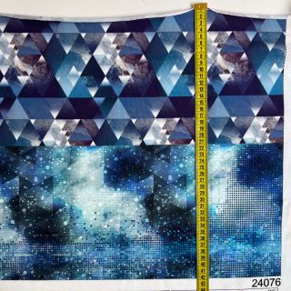 Tkanina jersey Ice Crystals PANEL SET FOR ADULTS digital print