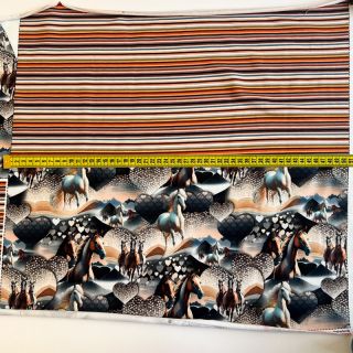 Prevešanka Desert Horses PANEL SET digital print