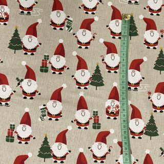 Dekorativno blago Linenlook Santa jolly gift