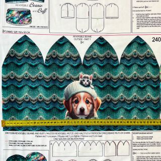 Tkanina jersey Pet Fairy PANEL SET digital print