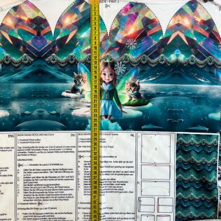 Tkanina jersey Pet Fairy PANEL SET digital print