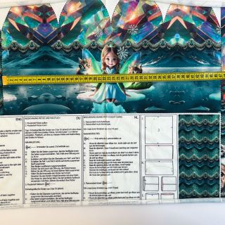 Tkanina jersey Pet Fairy PANEL SET digital print