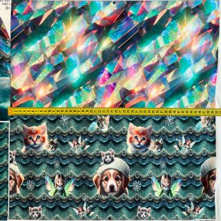 Tkanina jersey Pet Fairy PANEL SET digital print
