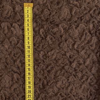Umetno krzno Curly mocha