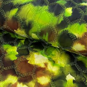 Prešita tkanina Aquarel nature gradini green