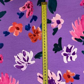 Pliš tkanina NERIDA HANSEN Colette lavender digital print