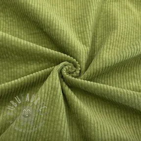 Žamet 6W WASHED STRETCH green