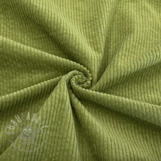 Žamet 6W WASHED STRETCH green