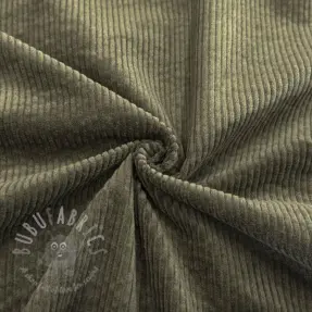 Žamet 6W WASHED STRETCH camo green