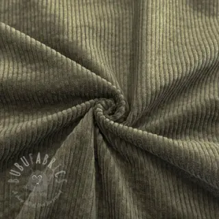 Žamet 6W WASHED STRETCH camo green