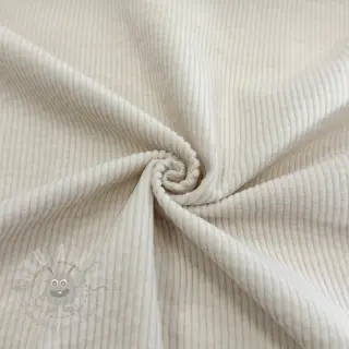 Žamet 6W WASHED STRETCH off white