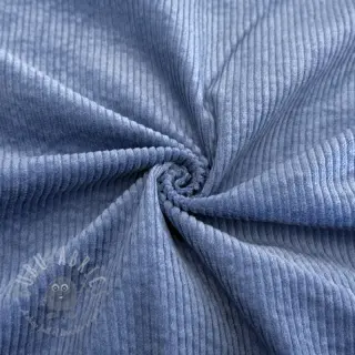 Žamet 6W WASHED STRETCH blue