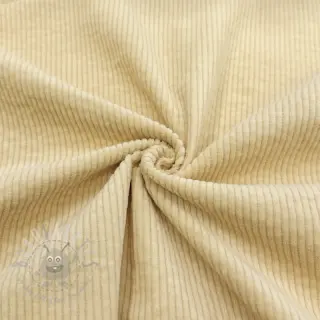 Žamet 6W WASHED STRETCH light yellow