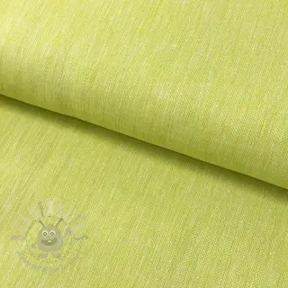 Linen cotton Fishbone bright green