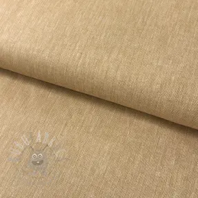 Linen cotton Fishbone camel