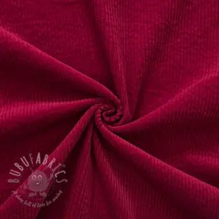 Žamet 6W WASHED STRETCH dark red