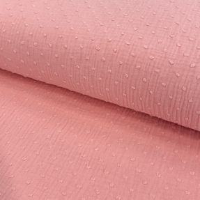 Dvojna gaza/muslin DOBBY salmon