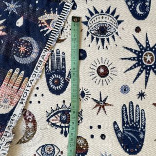 Dekorativno blago jacquard Namaste allover blanc