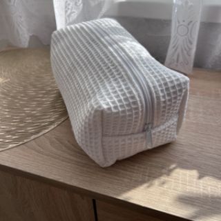 Bombažni vafel tkanja white