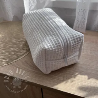 Bombažni vafel tkanja white
