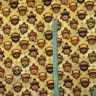 Jersey Winter faces design B digital print