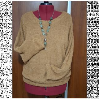Pletenina Paris bouclé brown