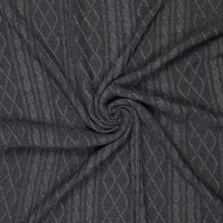 Pletenina žakard CHAIN dark grey