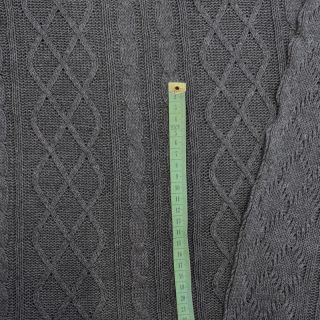 Pletenina žakard CHAIN dark grey