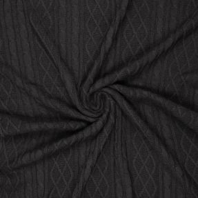 Pletenina žakard CHAIN black