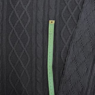 Pletenina žakard CHAIN black