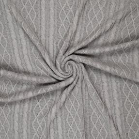 Pletenina žakard CHAIN light grey