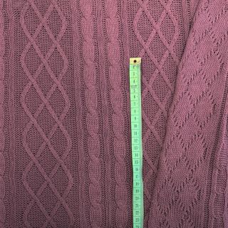 Pletenina žakard CHAIN mauve