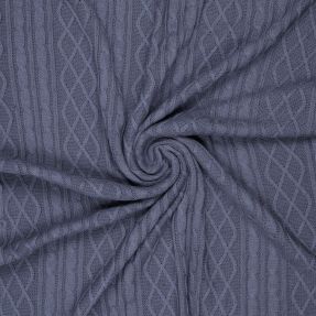 Pletenina žakard CHAIN steel blue