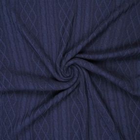Pletenina žakard CHAIN navy