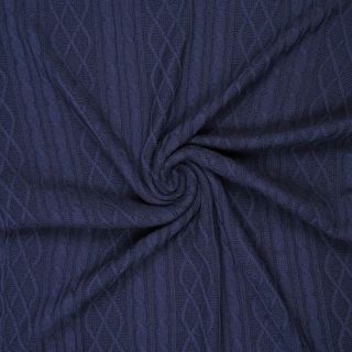 Pletenina žakard CHAIN navy