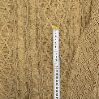 Pletenina žakard CHAIN light brown