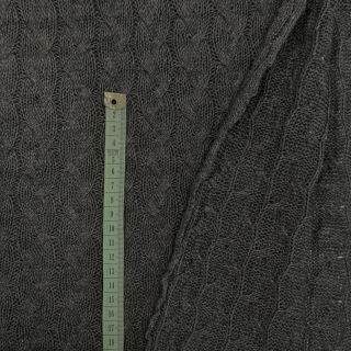Pletenina žakard CABLE dark grey