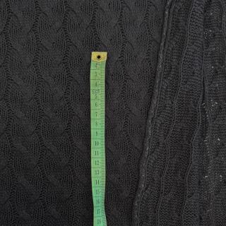 Pletenina žakard CABLE black