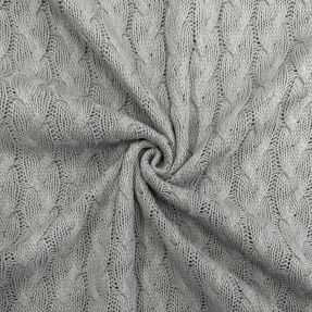 Pletenina žakard CABLE light grey