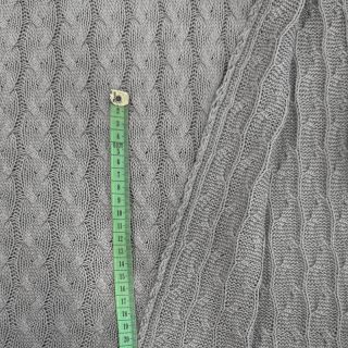 Pletenina žakard CABLE light grey