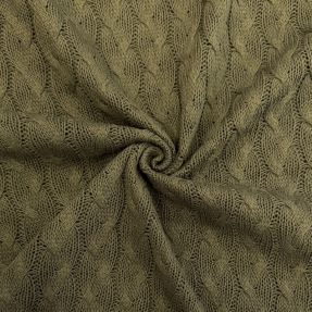 Pletenina žakard CABLE camo green