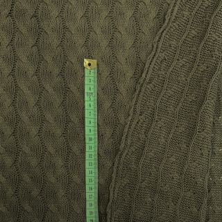 Pletenina žakard CABLE camo green