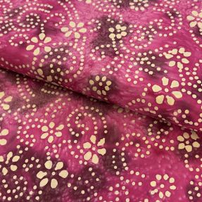 Bombažna tkanina BATIK NEW design I cerise