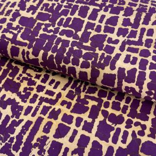Bombažna tkanina BATIK NEW design H violet