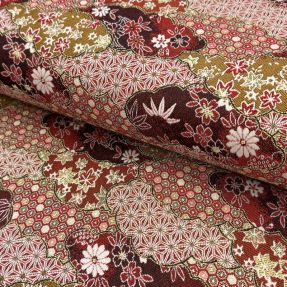 Dekorativno blago jacquard Nuage allover rouge