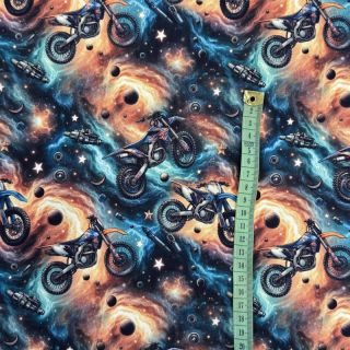 Pliš tkanina Galaxy riders design A digital print