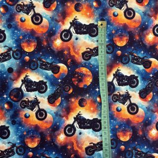 Pletene trenirko blago Galaxy riders design E digital print