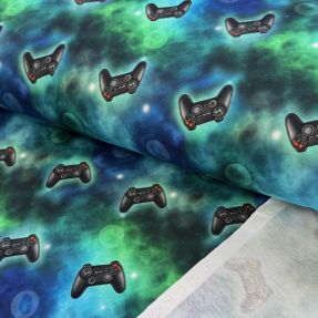 Pletene trenirko blago Galaxy riders design D digital print